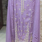 PURPLE EMBROIDERED 3 PC SET UNSTITCHED WITH DUPATTA