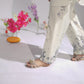 WHITE STUNNER Comfort Fit Turkish Cords Set with Premium Digital Print