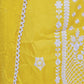 HALDI SPECIAL YELLOW 3 PC UNSTITCHED SET FULLY EMBROIDERED DRESS