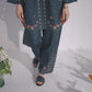 MIDNIGHT BLUE 2 pc turkish cord set korean bsy fabric