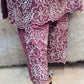 Pure Giza cotton 2 pc embroidery cord set