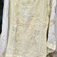 MUSTARD COLOR 3 PC SET UNSTITCHED FULLY EMBROIDERED WITH DUPATTA