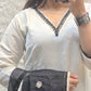 WHITE AND BLACK OUTFIT 3 PC READYTOWEAR UNDER 1500
