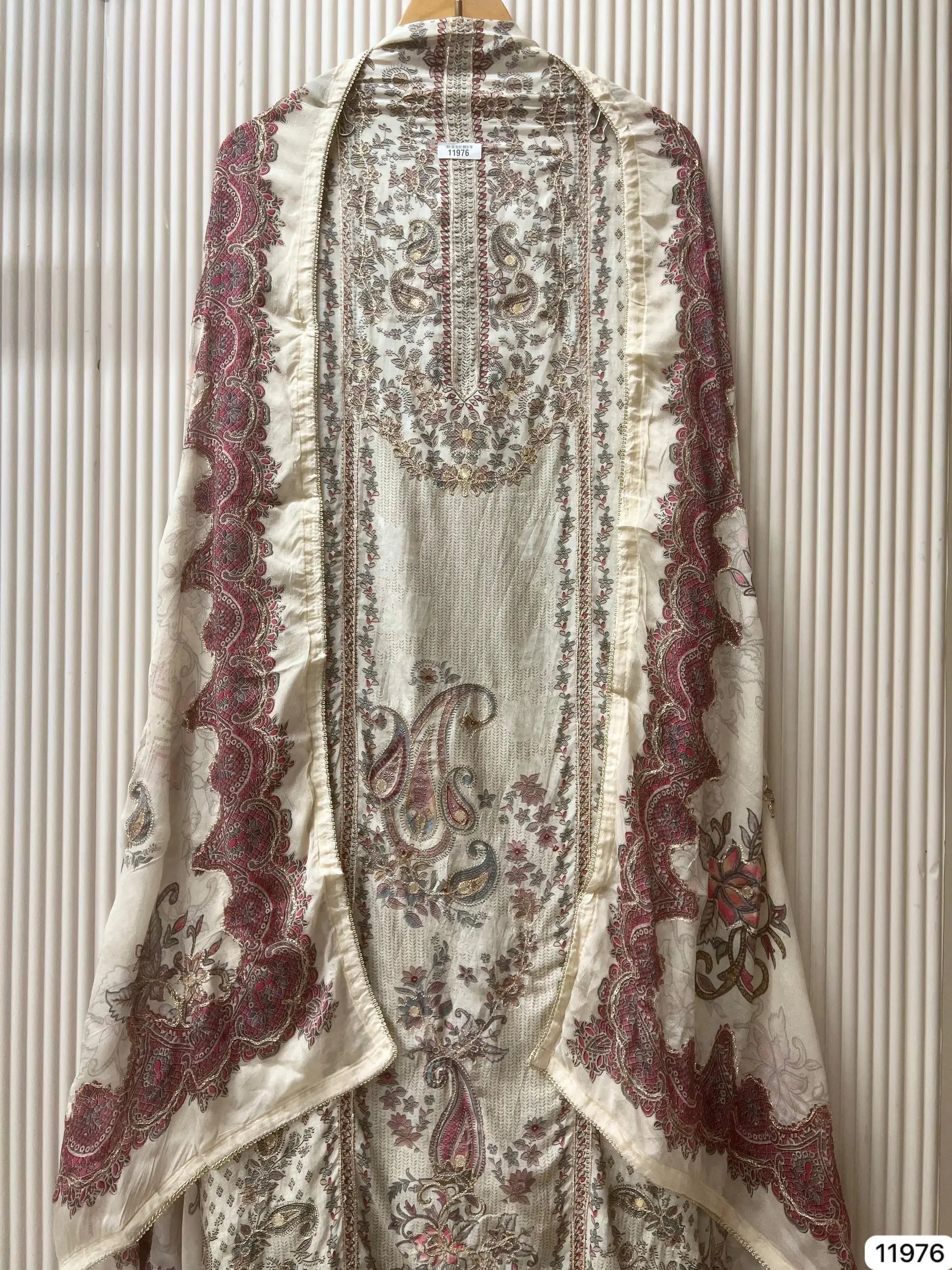 Midnight Sapphire Pure Muslin Unstitched 3-Piece Set with Ornate Digital Prints | Aminah Designs - Aminah Designs