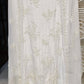 PURE WHITE 3 PC UNSTITCHED SET WITH HEAVY EMBROIDERY DRESS
