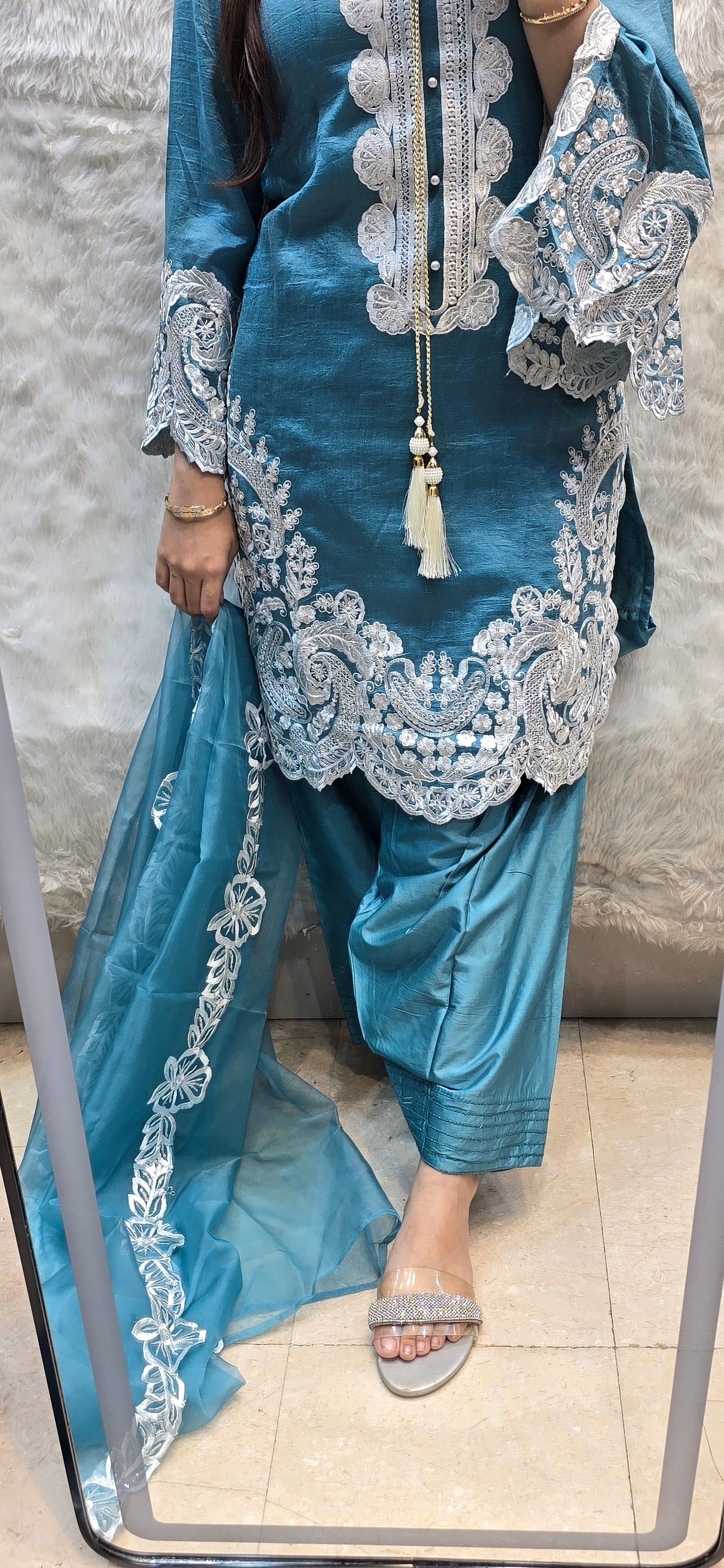 READYTOWEAR FARSHI SHALWAR 3pc set
