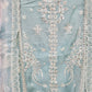 3 PC SEMI STITCHED FULLY EMBROIDERED DRESS WITH PURE PRINTED DUPATTA