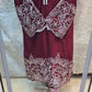 Pure Giza cotton 2 pc embroidery cord set
