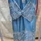 Pure Giza cotton 2 pc embroidery cord set