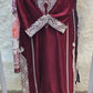 3 pc pure giza cotton embroidered set with dupatta