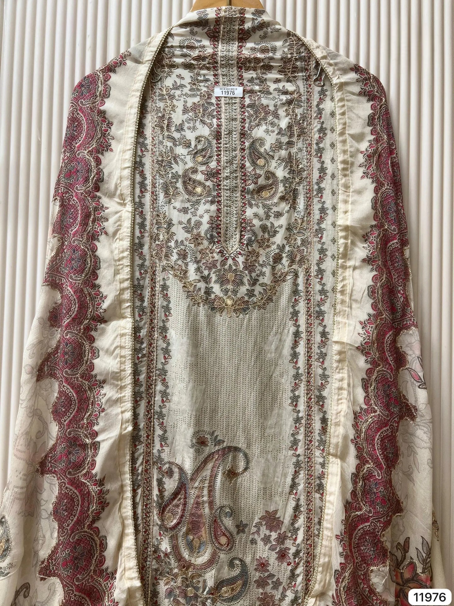 Midnight Sapphire Pure Muslin Unstitched 3-Piece Set with Ornate Digital Prints | Aminah Designs - Aminah Designs