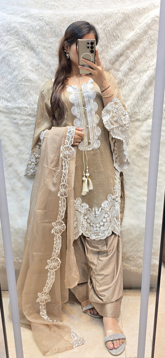 READYTOWEAR FARSHI SHALWAR 3pc set