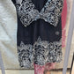 Pure Giza cotton 2 pc embroidery cord set