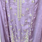 PURPLE EMBROIDERED 3 PC SET UNSTITCHED WITH DUPATTA
