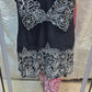 Pure Giza cotton 2 pc embroidery cord set