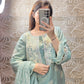 JACKET STYLE 3 PC READYTOWEAR FULLY EMBROIDERED PAKISTANI DESIGN