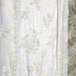 PURE WHITE 3 PC UNSTITCHED SET WITH HEAVY EMBROIDERY DRESS