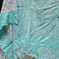 BLUE COLOR 3 PC FULLY EMBROIDERED DRESS UNSTITCH WITH BEAUTIFUL PRINTED DUPATTA