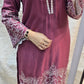 Pure Giza cotton 2 pc embroidery cord set