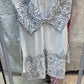 Pure Giza cotton 2 pc embroidery cord set