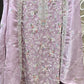 PURPLE 3 PC FULLY EMBROIDERED DRESS WITH HANDWORK DETAILS DRESS