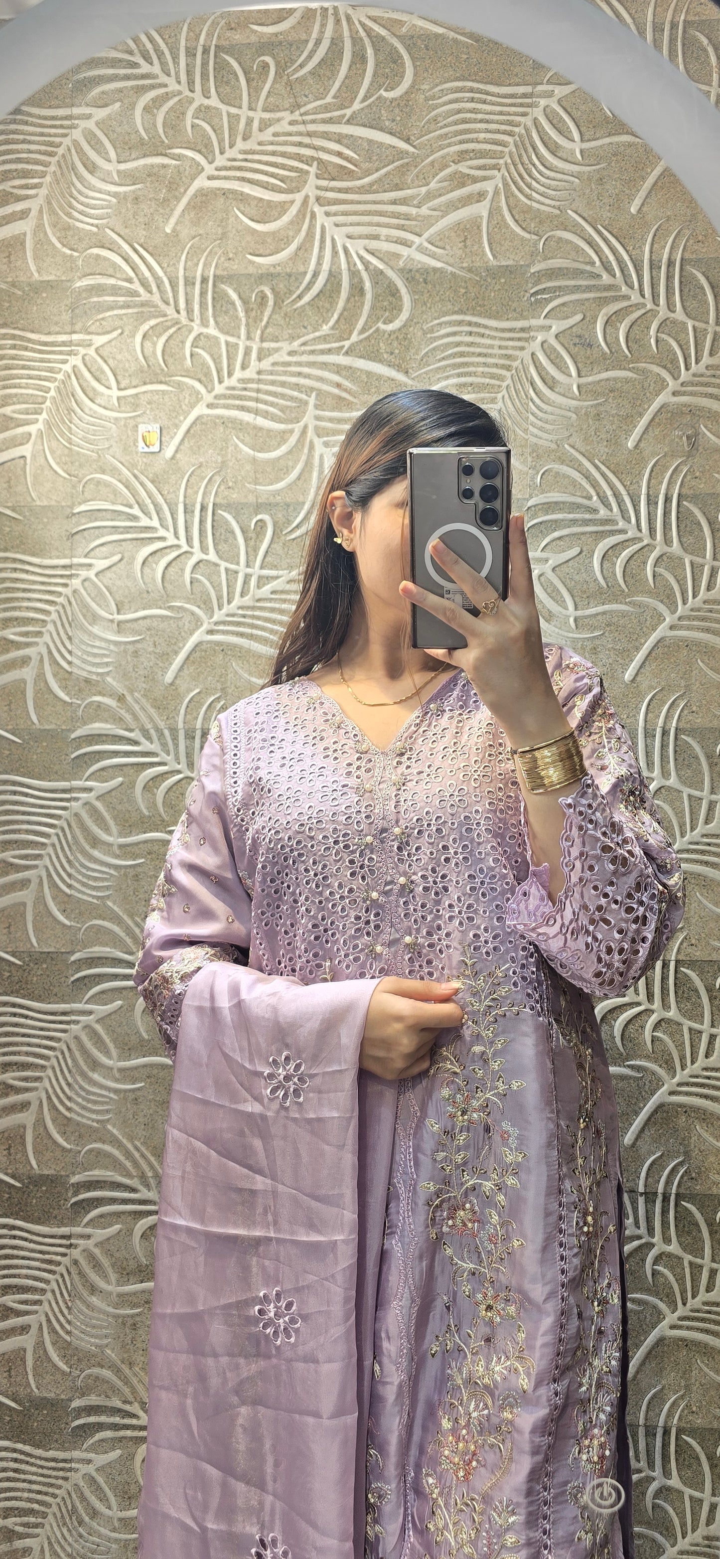 PASTEL DREAMS Embellished cutwork Suit (readytowear 3pc set)
