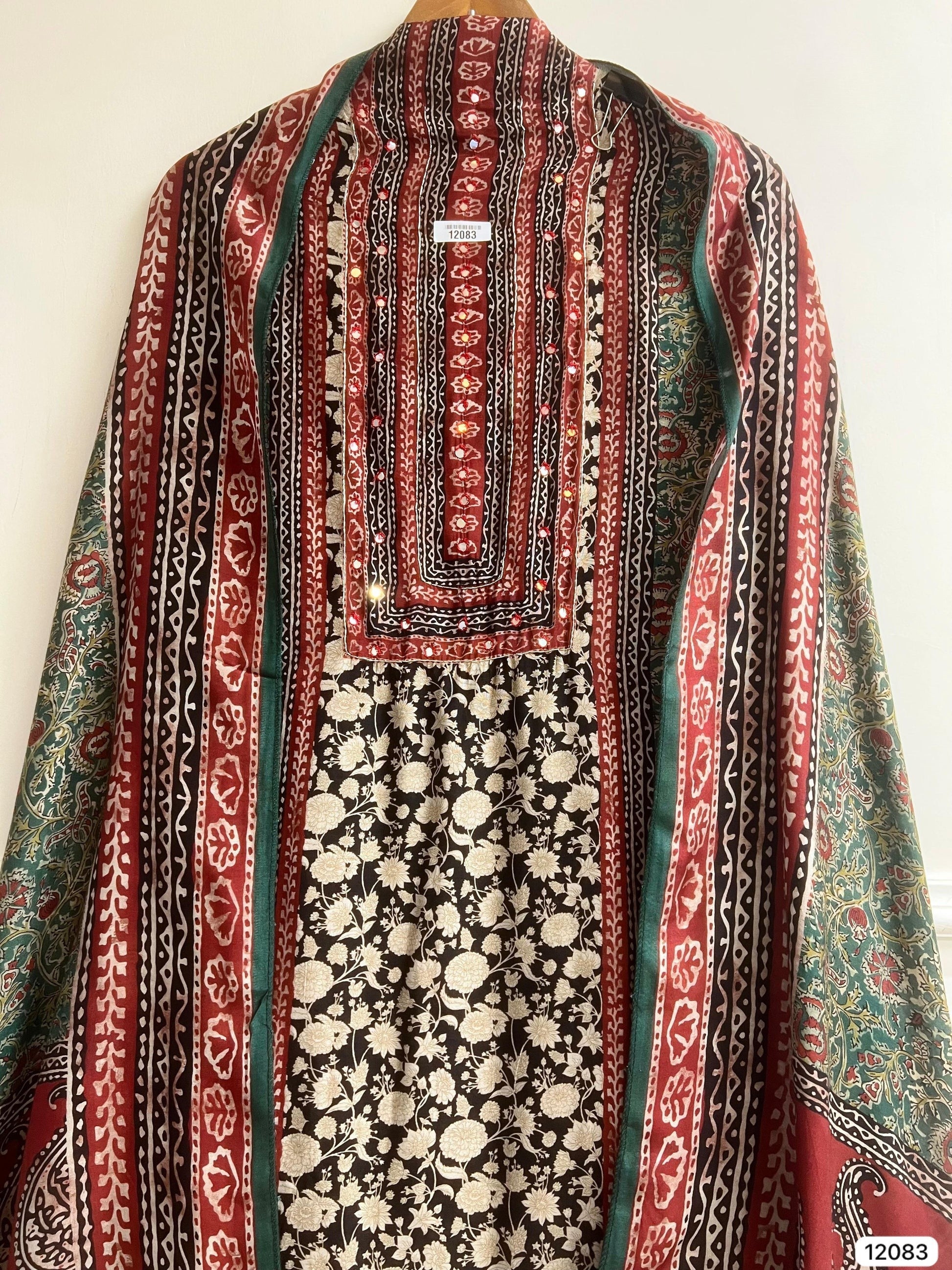 Multi Colour Pure Muslin Unstitched Printed Embroidered Aminah Designs